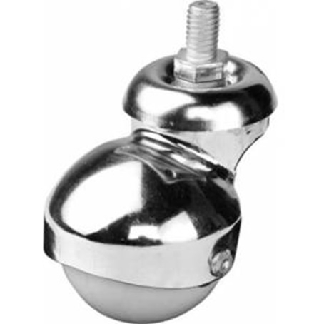 Küre-gri 50mm Çift Bilyalı Vidalı krom tekerlek