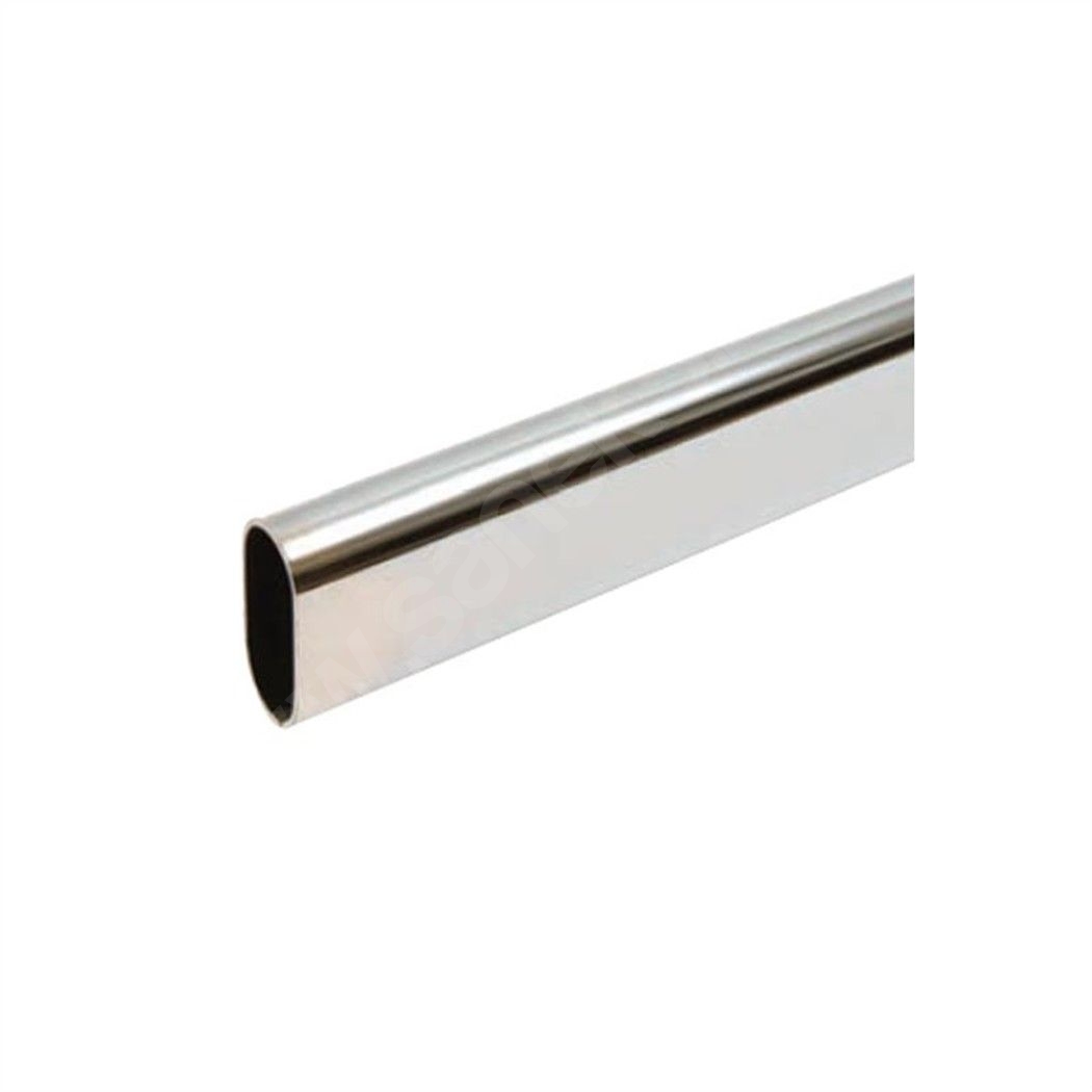 Askı borusu 150cm oval-krom